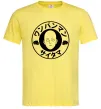 Мужская футболка One punch man circle ч Лимонный фото