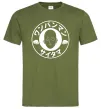 Мужская футболка One punch man circle ч Оливковый фото