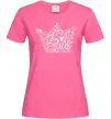 Жіноча футболка Team bride crown XS Яскраво-рожевий фото