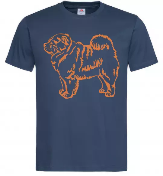 Мужская футболка Chow Chow мужская М Темно-синий фото