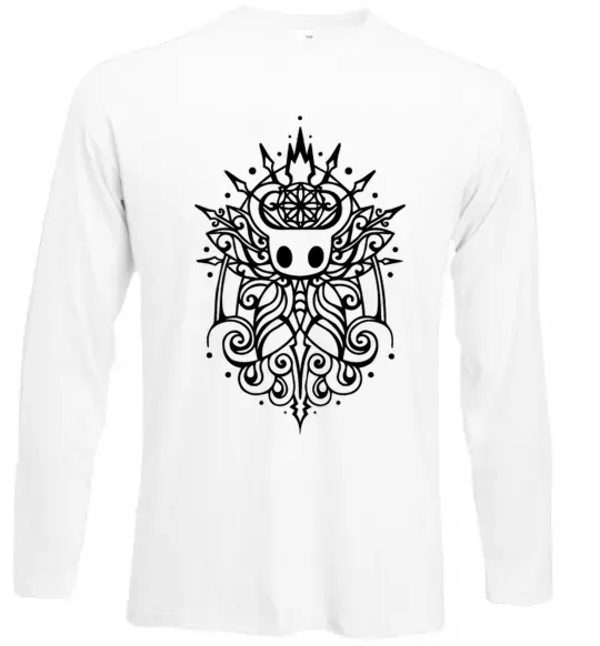 Лонгслив hollow night завитки Белый фото