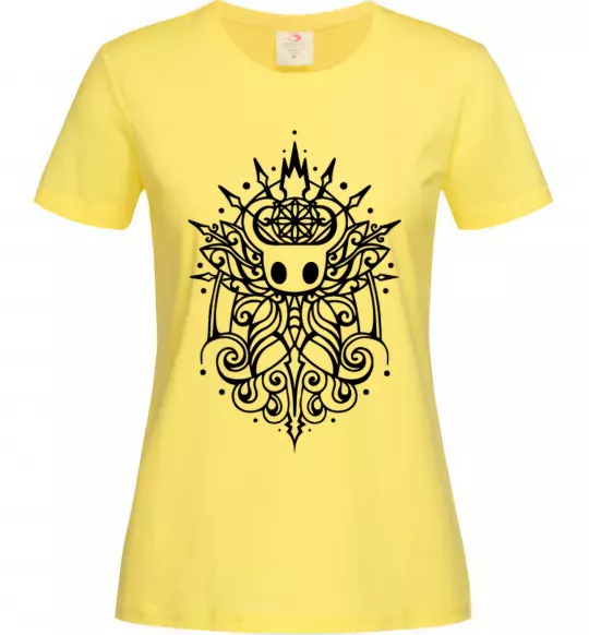 Жіноча футболка hollow night завитки Лимонний фото