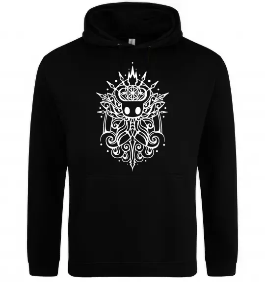 Женская толстовка (худи) hollow night завитки Черный фото