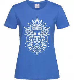 Женская футболка hollow night завитки Ярко-синий фото