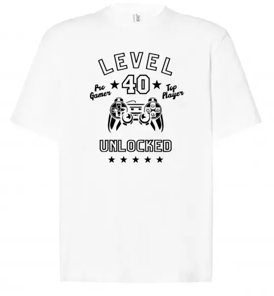 Футболка Оверсайз Level 40 Белый фото