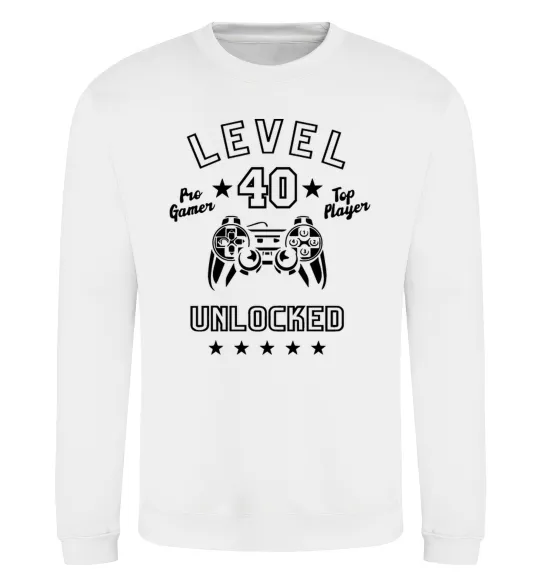 Свитшот Level 40 Белый фото