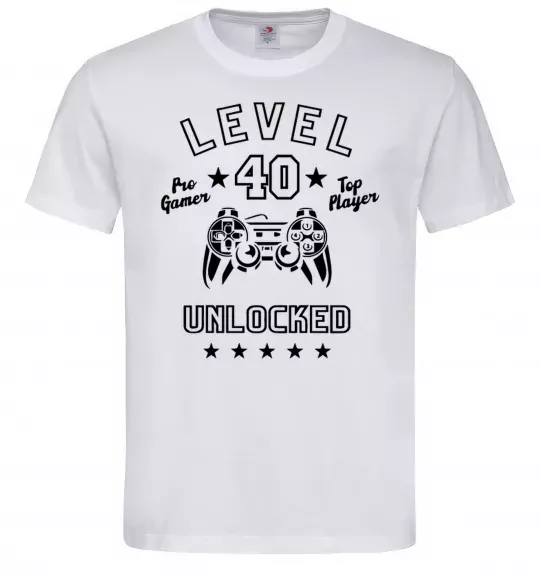 Чоловіча футболка Level 40 Білий фото