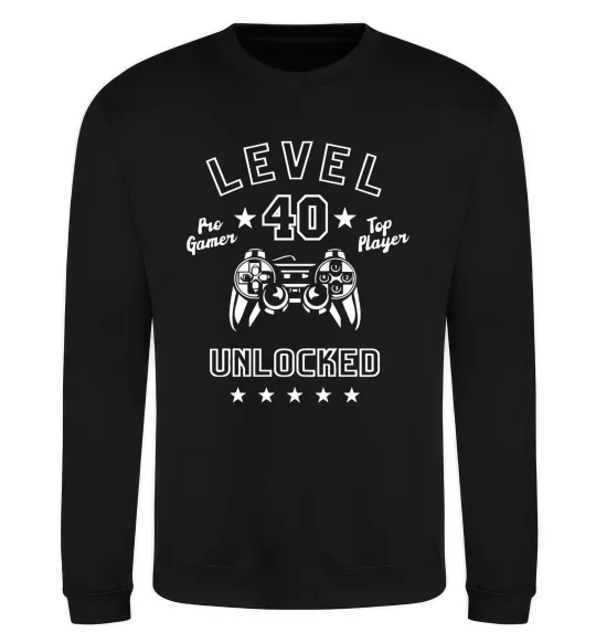 Свитшот Level 40 Черный фото