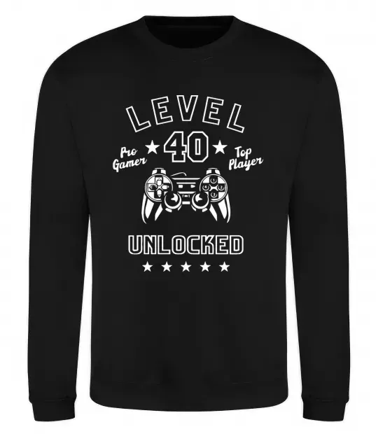 Світшот Level 40 Чорний фото