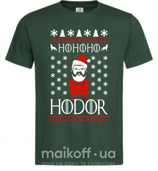Чоловіча футболка HOHOHODOR Темно-зелений фото