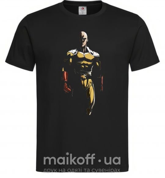 Мужская футболка One punchman silhouette Черный фото