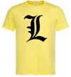 Чоловіча футболка Death note L Лимонний фото