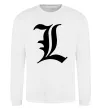 Світшот Death note L Білий фото
