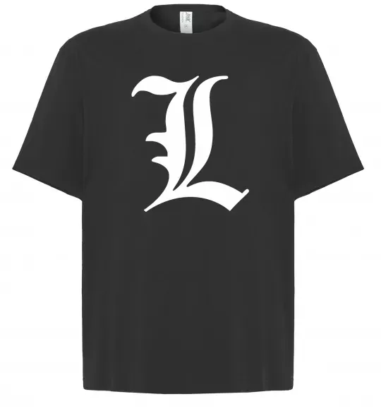 Футболка Оверсайз Death note L Чорний фото