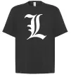 Футболка Оверсайз Death note L Чорний фото