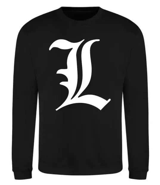 Свитшот Death note L Черный фото
