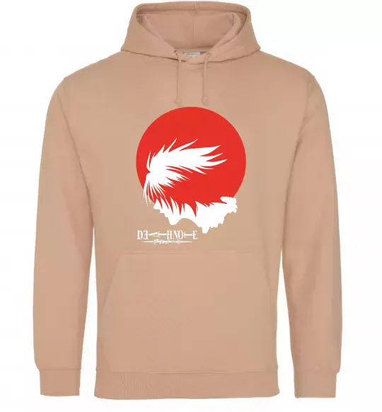 Мужская толстовка (худи) Зошит смерті Ел Песочный фото