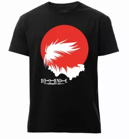 Мужская премиум футболка death note L i am justice Белый фото