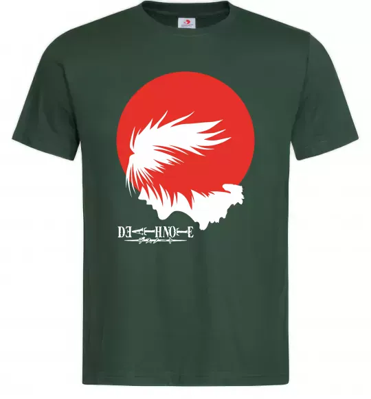 Чоловіча футболка Зошит смерті Ел Темно-зелений фото