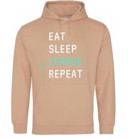 Жіноча толстовка (худі) eat sleep league repeat Жіноча толстовка (худі) eat sleep league repeat
