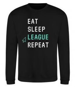 Свитшот eat sleep league repeat