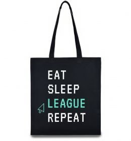 Эко-сумка eat sleep league repeat