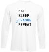 Реглан eat sleep league repeat Білий фото