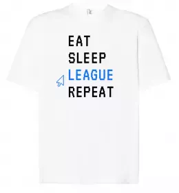 Футболка Оверсайз League of legends logo Білий фото