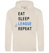 Мужская толстовка (худи) eat sleep league repeat Таш Мужская толстовка (худи) eat sleep league repeat Таш фото