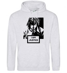 Чоловіча толстовка (худі) death note L i am justice