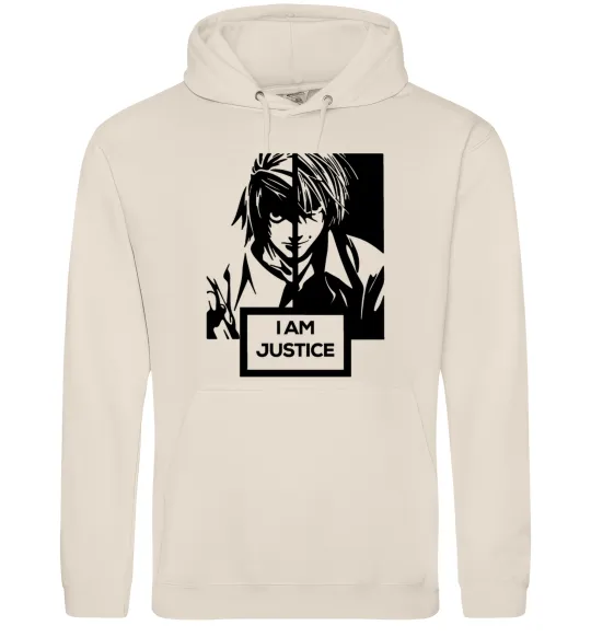 Мужская толстовка (худи) death note L i am justice Таш фото
