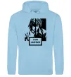 Жіноча толстовка (худі) death note L i am justice Блакитний фото