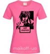 Женская футболка death note L i am justice Ярко-розовый фото