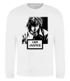 Свитшот death note L i am justice Белый фото