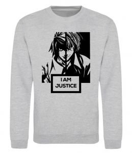 Світшот death note L i am justice Світшот death note L i am justice