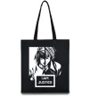 Эко-сумка death note L i am justice Черный фото