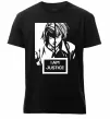 Мужская премиум футболка death note L i am justice Черный фото