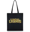 Еко-сумка League of legends logo Чорний фото