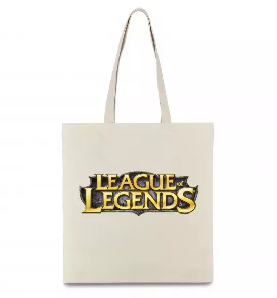 Еко-сумка League of legends logo Бежевий фото
