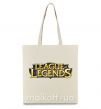 Еко-сумка League of legends logo Бежевий фото