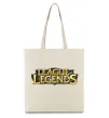 Еко-сумка League of legends logo Бежевий фото