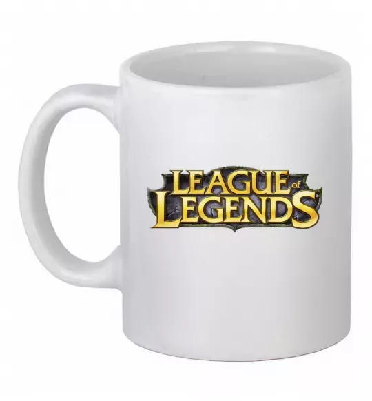 Чашка керамическая League of legends logo Белый фото