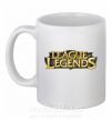Чашка керамічна League of legends logo Білий фото