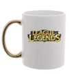 Чашка з кольоровою ручкою League of legends logo Золото Чашка з кольоровою ручкою League of legends logo Золото фото