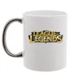 Чашка з кольоровою ручкою League of legends logo Срібло Чашка з кольоровою ручкою League of legends logo Срібло фото