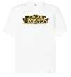Футболка Оверсайз League of legends logo Білий фото