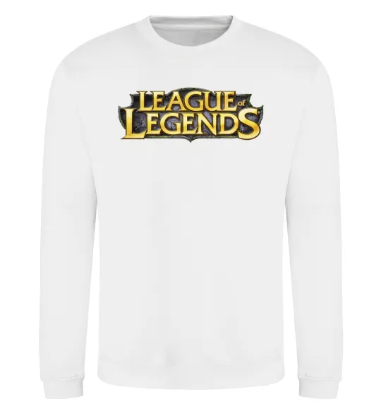 Світшот League of legends logo Білий фото