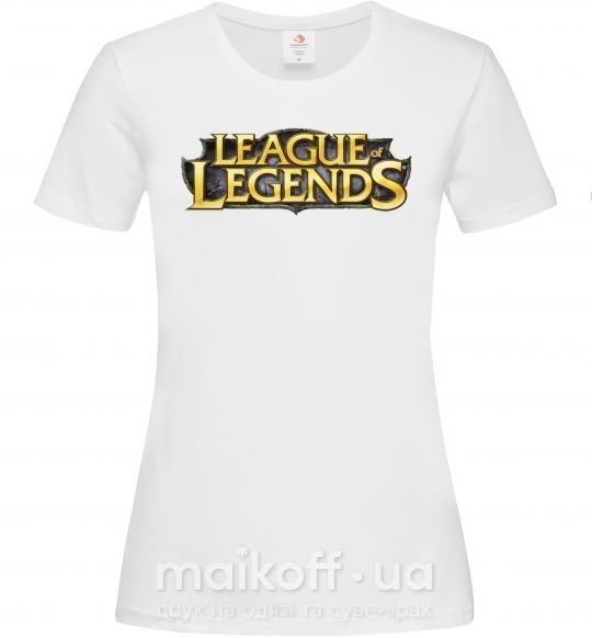Жіноча футболка League of legends logo Білий фото