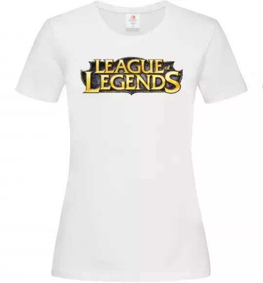 Женская футболка League of legends logo Белый фото