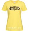 Женская футболка League of legends logo Лимонный фото